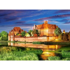 Puzzle 1000 pièces : Forteresse teutonique de Marienbourg, Pologne - Castorland