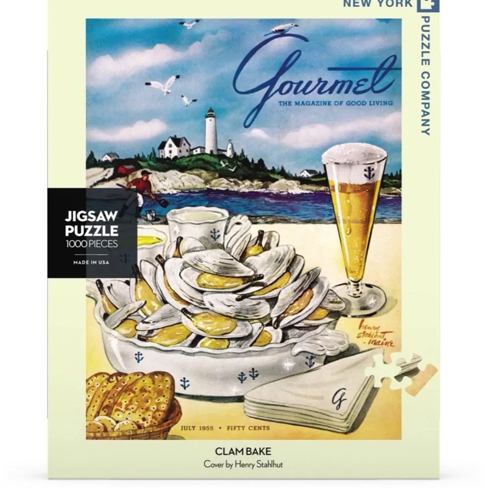 Puzzle 1000 pièces : fruit de mer sur la plage - New York Puzzle Company