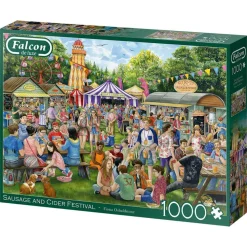 Puzzle 1000 pièces : Fête de la saucisse et du cidre - Falcon de luxe