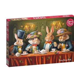Puzzle 500 pièces : Fête des Lapins Fantaisie - CherryPazzi