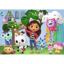 Puzzle 100 pièces : Gabby et la maison magique - Trefl