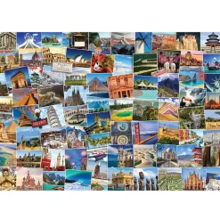 Puzzle 2000 pièces : Globe-trotteur : Monde - Eurographics
