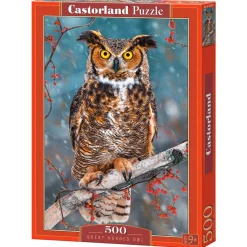 Puzzle 500 pièces : Grand Duc D'Amérique - Castorland
