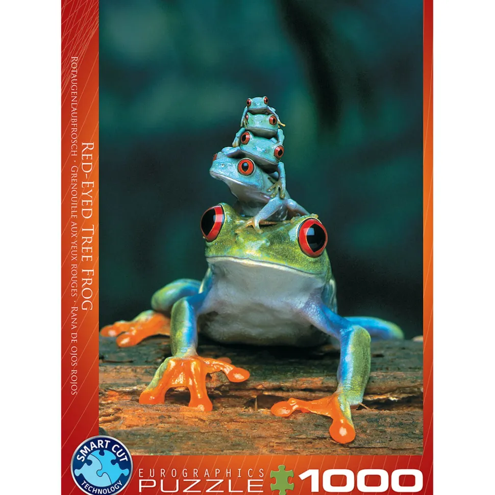 Puzzle 1000 pièces : Grenouille aux yeux rouges - Eurographics