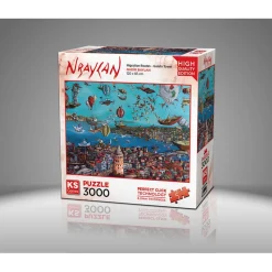 Puzzle 3000 pièces : Itinéraires de migration Tour de Galata - Ks Games