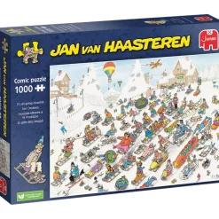 Puzzle 1000 pièces : Jan Van Haasteren : Descente effrenée à la montagne - Jumbo