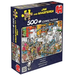 Puzzle 500 pièces : Jan Van Haasteren : La fabrique de bonbons - Diset