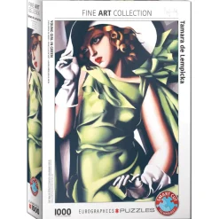 Puzzle 1000 pièces : Jeune fille en vert, Tamara De Lempicka - Eurographics