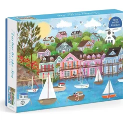 Puzzle 1000 pièces : Joy Laforme - Port au Bord de la Mer - Galison