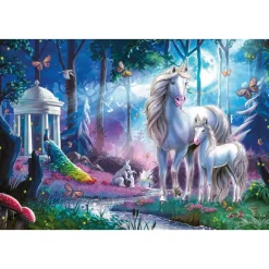 Puzzle 200 pièces : Jument licorne avec poulain - Schmidt