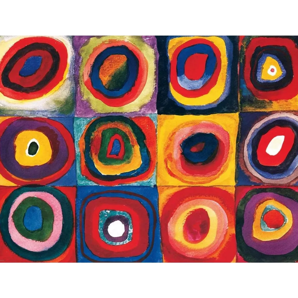 Puzzle 1000 pièces : Kandinsky : Study Squares - Eurographics