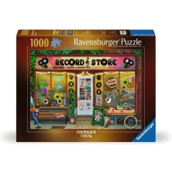 Puzzle 1000 pièces : La boutique de vinyles - Ravensburger