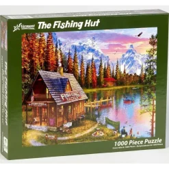 Puzzle 1000 pièces : La cabane de pêche - Vermont Christmas Company