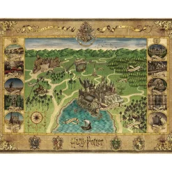 Puzzle 1500 pièces : La carte de Poudlard - Ravensburger