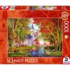 Puzzle 1000 pièces : La chapelle dans la forêt d’automne - Schmidt