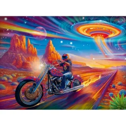 Puzzle 1000 pièces : La Chevauchée Sauvage - Trefl