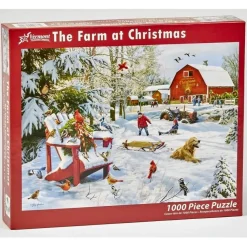 Puzzle 1000 pièces : La ferme à Noël - Vermont Christmas Company