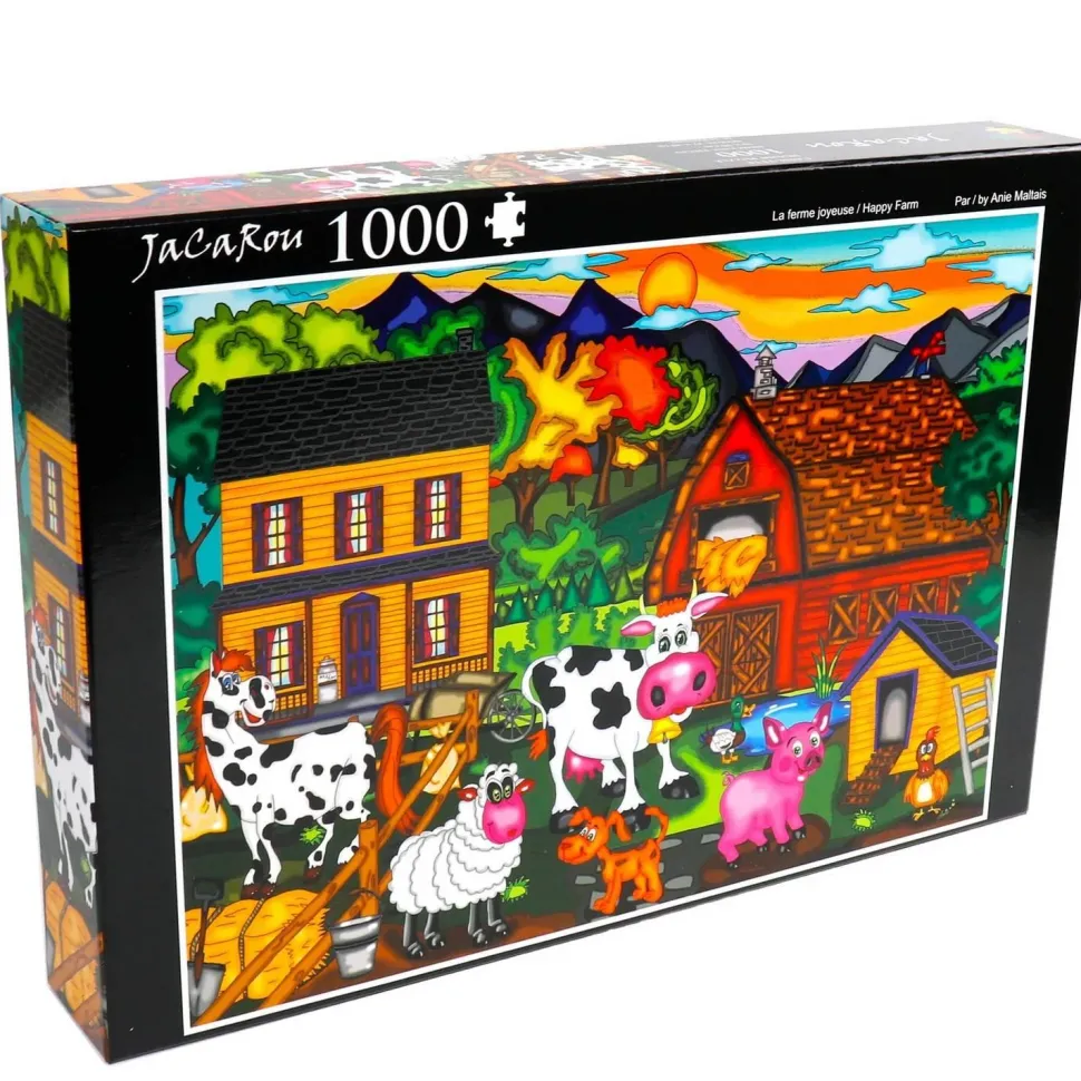 Puzzle 1000 pièces : La ferme joyeuse - JaCaRou