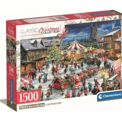 Puzzle 1500 pièces : La Foire de noël - Clementoni