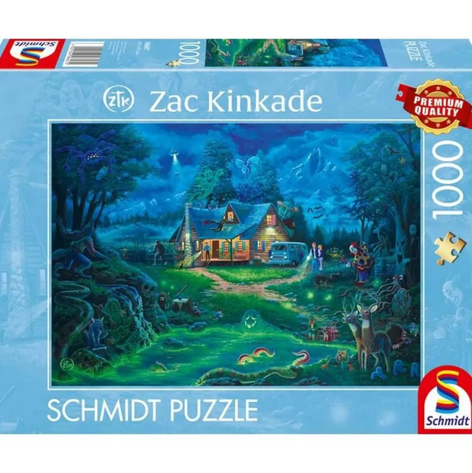 Puzzle 1000 pièces : La maison hantée - Schmidt