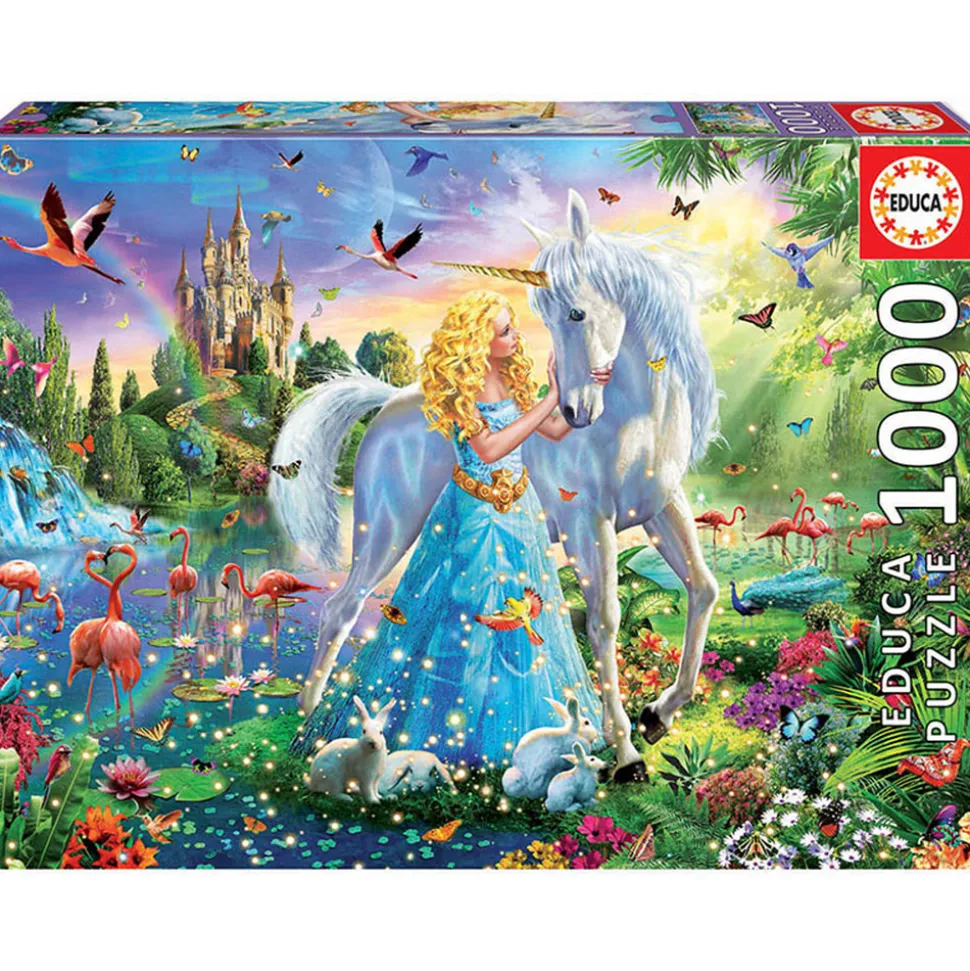 Puzzle 1000 pièces : La princesse et la licorne - Educa