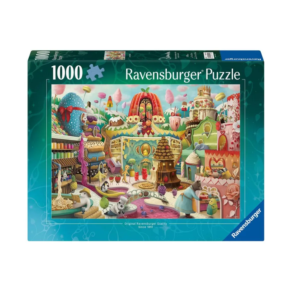 Puzzle 1000 pièces : La rue de la douceur - Ravensburger