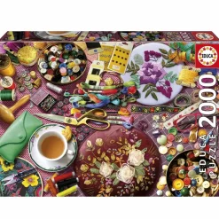 Puzzle 2000 pièces : LA TABLE DE COUTURE - Educa