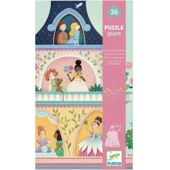 Puzzle 36 pièces : La tour des princesses - Djeco
