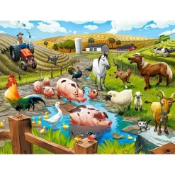 Puzzle 70 pièces : La vie à la ferme - Castorland