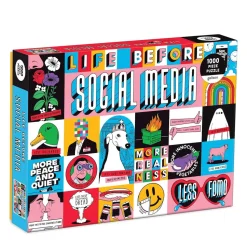 Puzzle 1000 pièces : La vie avant les réseaux sociaux - Galison