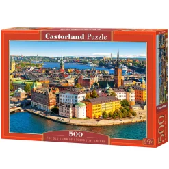 Puzzle 500 pièces : La vieille ville de Stockholm, Suède - Castorland
