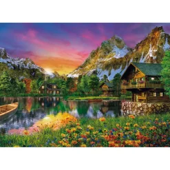 Puzzle 6000 pièces : Lac alpin - Clementoni
