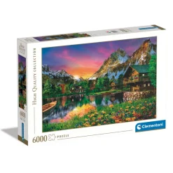 Puzzle 6000 pièces : Lac alpin - Clementoni