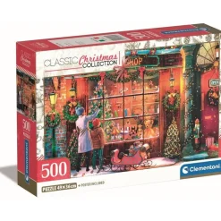 Puzzle 500 pièces : L'ancien Magasin de noël - Clementoni