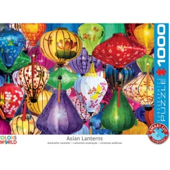 Puzzle 1000 pièces : Lanternes asiatiques - Eurographics