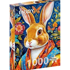 Puzzle 1000 Pièces : Lapin Cool - EnjoyPuzzle