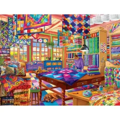 Puzzle 1000 pièces : L'Atelier Quilt - Eurographics