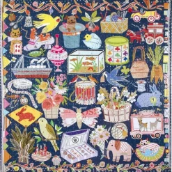 Puzzle 1000 pièces : Le chat et la laine - Eeboo