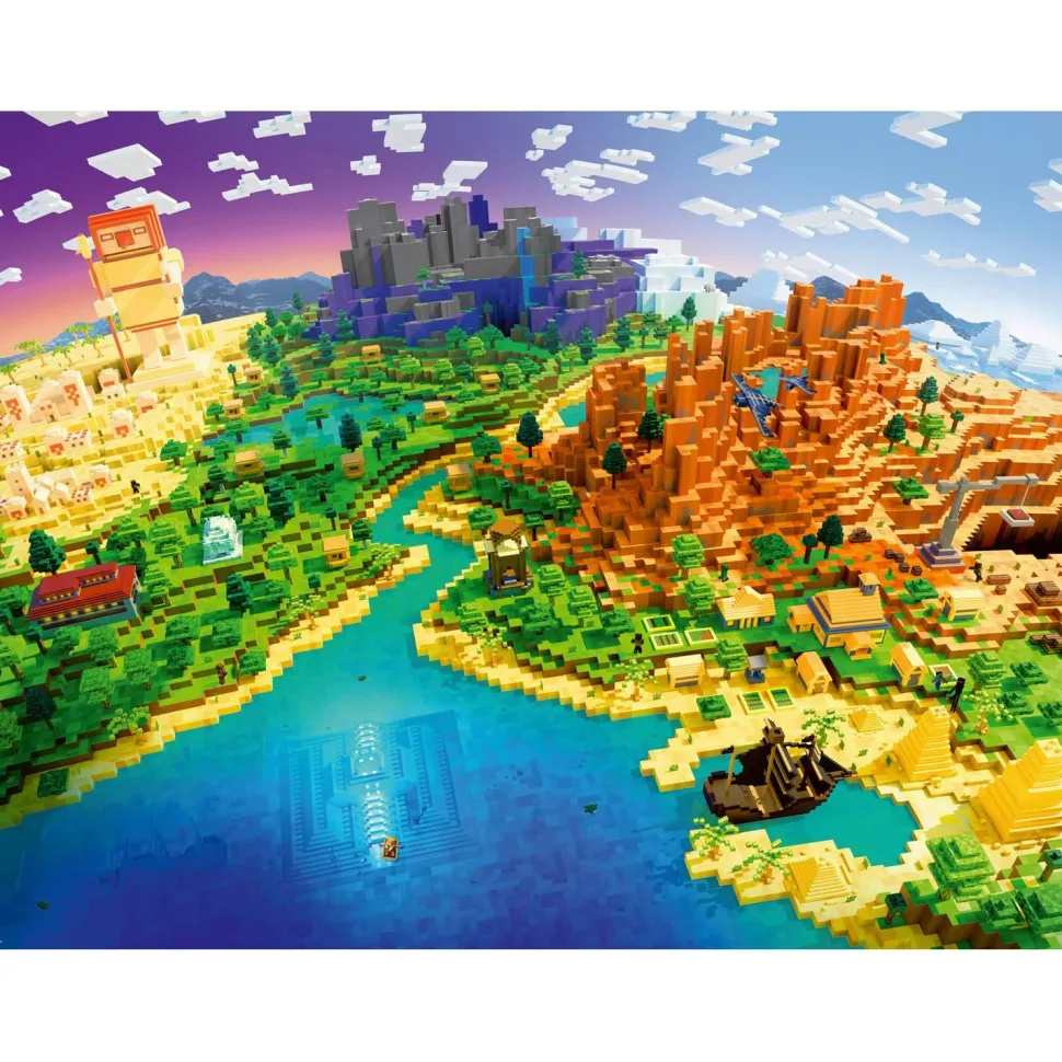 Puzzle 1500 pièces : Le monde de Minecraft - Ravensburger