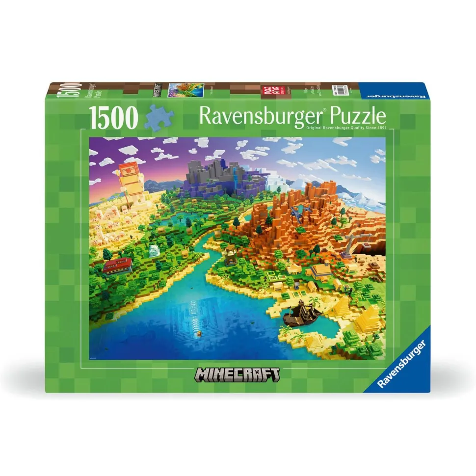 Puzzle 1500 pièces : Le monde de Minecraft - Ravensburger