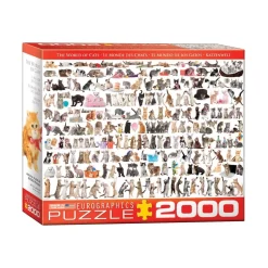 Puzzle 2000 pièces : Le monde des chats - Eurographics