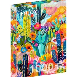 Puzzle 1000 pièces : Le Pays des Cactus - EnjoyPuzzle