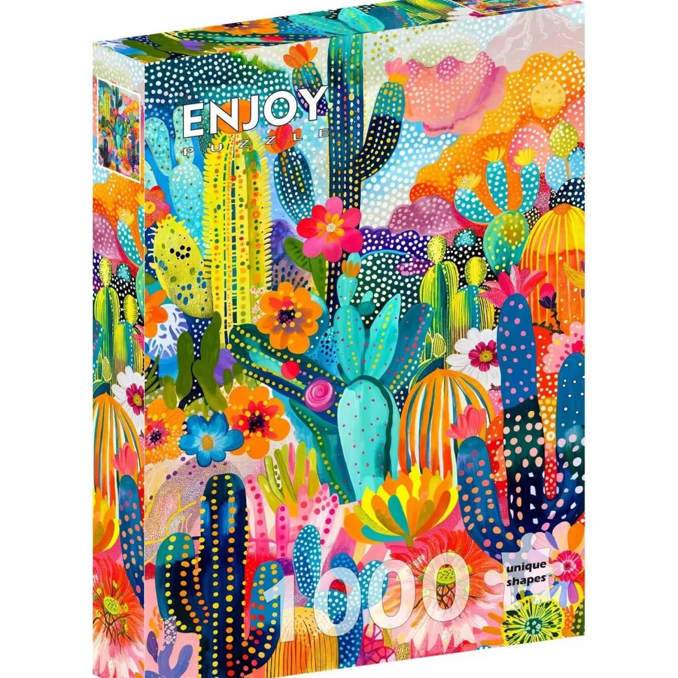 Puzzle 1000 pièces : Le Pays des Cactus - EnjoyPuzzle