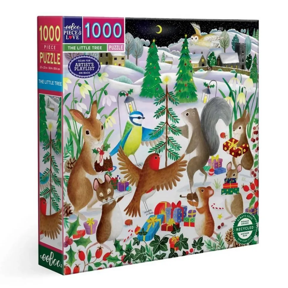 Puzzle 1000 pièces : Le petit arbre de Noël - Eeboo