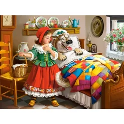 Puzzle 120 pièces : Le Petit Chaperon Rouge et le Grand Méchant Loup - Castorland