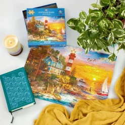 Puzzle 500 pièces : Île Phare - Gibsons