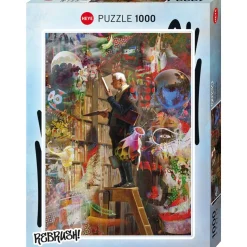 Puzzle 1000 pièces : le rat de bibliothèque retravaillé - Heye