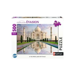 Puzzle 500 pièces : Le Taj Mahal, palais de lamour - Nathan