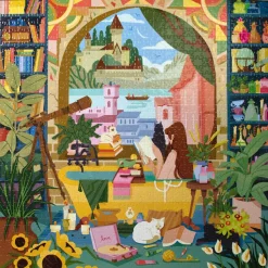 Puzzle 1000 pièces : Lecture Et Détente - Eeboo