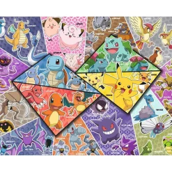Puzzle 2000 pièces : Les 16 types de Pokémon - Nathan
